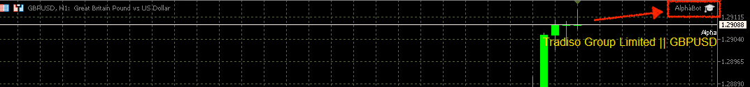 Alpha Bot attached to chart